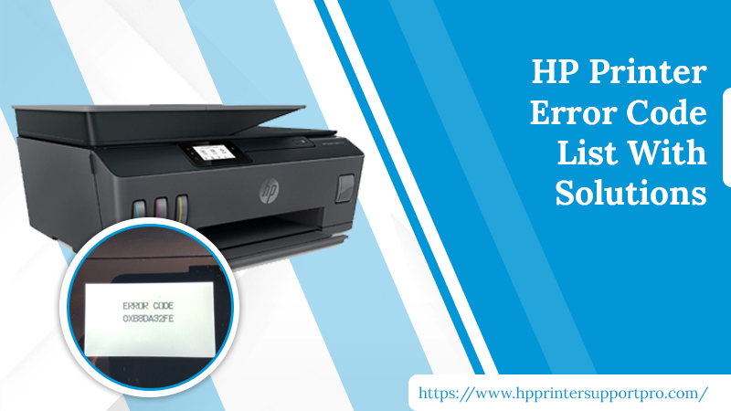 Why does my hp printer Say error printing and how can I fix it?