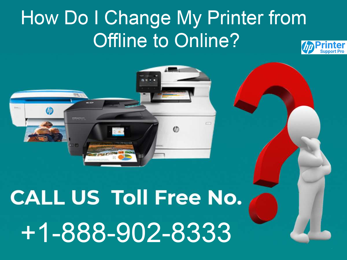 I Change My Printer from Offline to Online, HP Printer Support