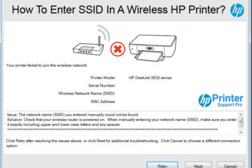 Enter SSID In A Wireless HP Printer