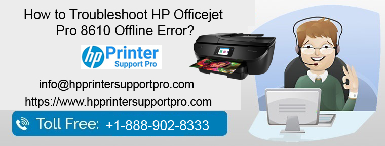 Troubleshoot HP Officejet Pro 8610 Offline Error