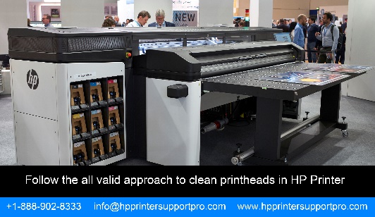 approach to clean printheads in HP Printer