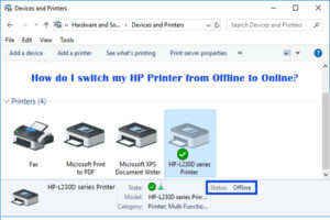 Get HP Printer Offline to Online