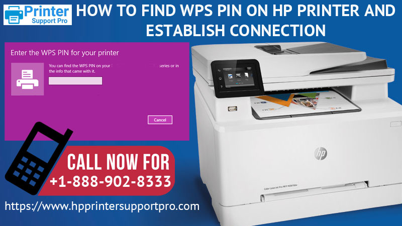 find WPS Pin on HP Printer and Establish