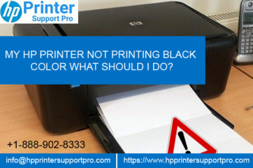 My HP Printer not printing black color what should I Do?