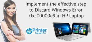 windows error 0xc00000e9 in HP laptop