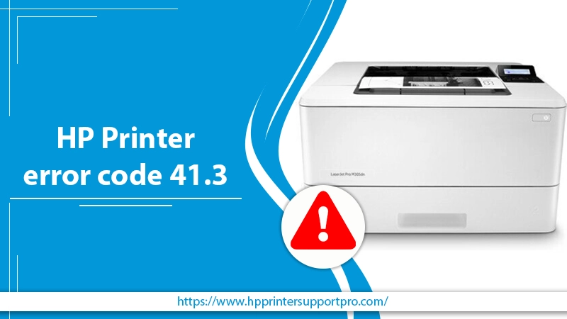 HP Printer error code 41.3