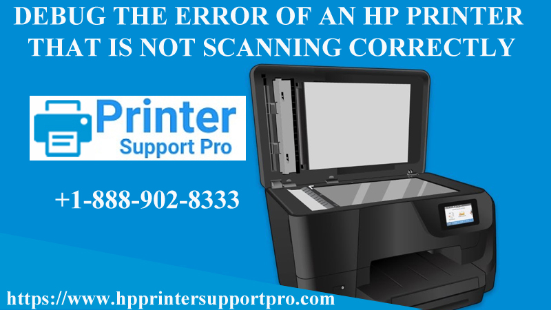HP printer that is not scanning correctly