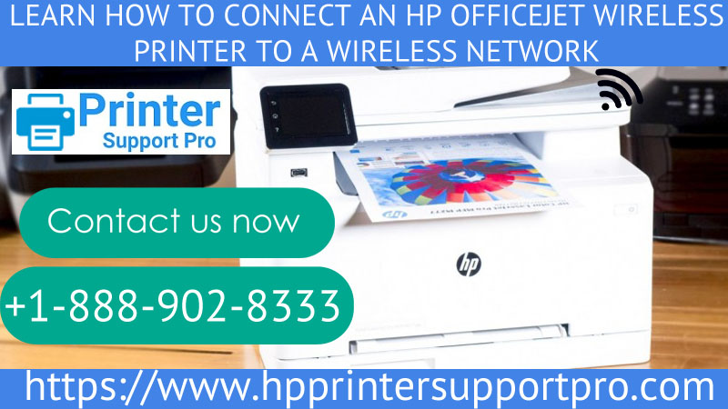 Learn how to connect an HP OfficeJet wireless printer to a wireless network