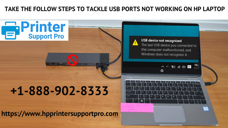 Take The Follow Steps to tackle USB Ports Not Working on HP Laptop