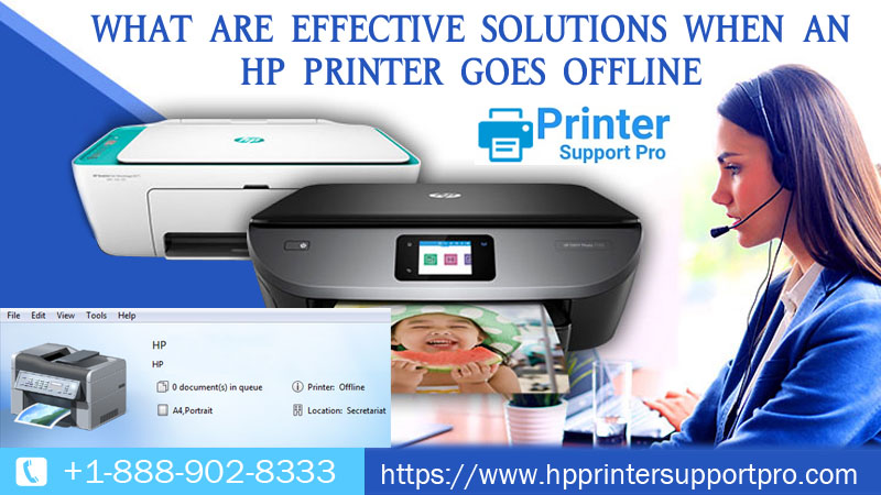 What are effective solutions when an HP printer goes offline?