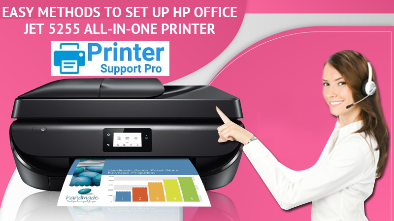 Easy Methods to setup HP officejet 5255 all-in-one printer