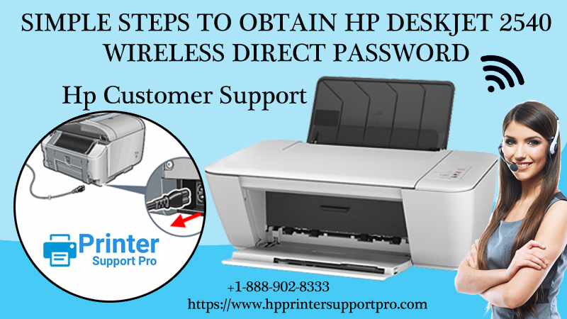 Simple Steps to obtain HP Deskjet 2540 wireless direct password