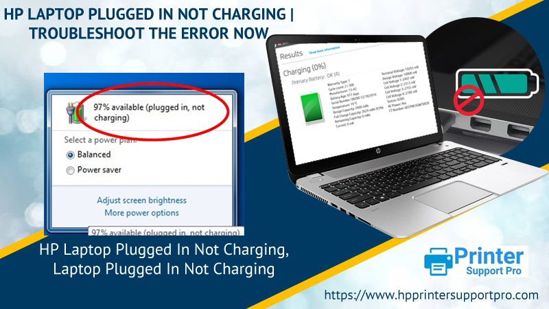 HP Laptop Plugged In Not Charging | Troubleshoot The Error Now