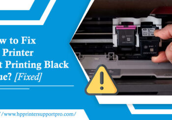 hp printer not printing black
