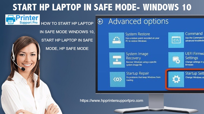 Start HP Laptop in safe mode- Windows 10