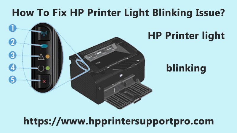 HP Printer Light Blinking