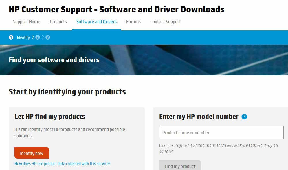 Install the HP printer drivers and software