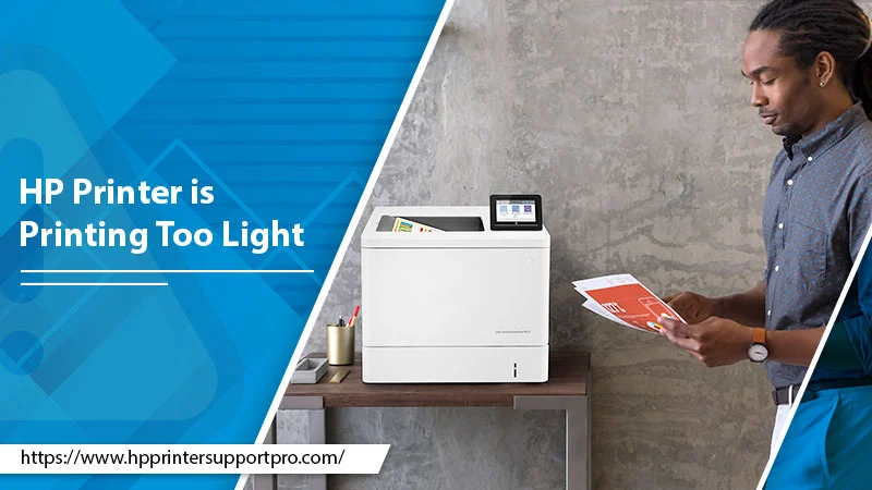 HP printer printing too light
